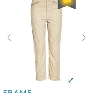 FRAME moto zip crop pant